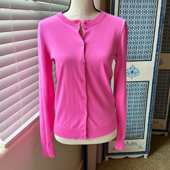 J. Crew Sweaters J Crew Factory Pink Caryn Cardigan Poshmark